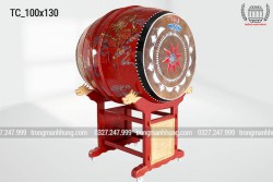 TRỐNG ĐÌNH CHÙA (100X130) VÂN MÂY HOẶC RỒNG