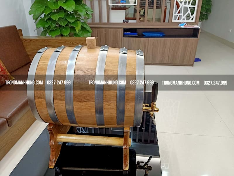 THÙNG GỖ ĐỰNG RƯỢU 20 LÍT